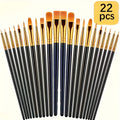 Acrylpinsel Set – 22 Pinsel für Glasfarben, DIY & Bastelprojekte